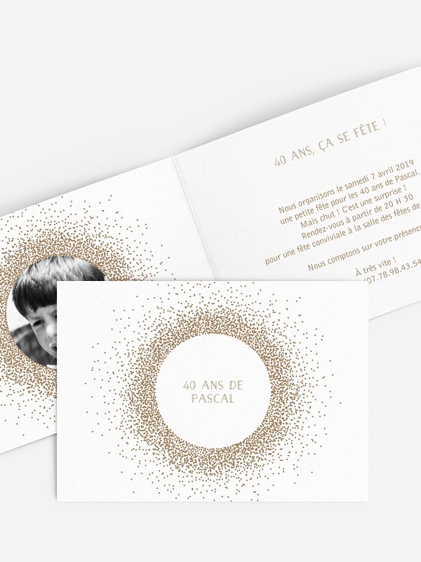 invitation anniversaire 40 Magique