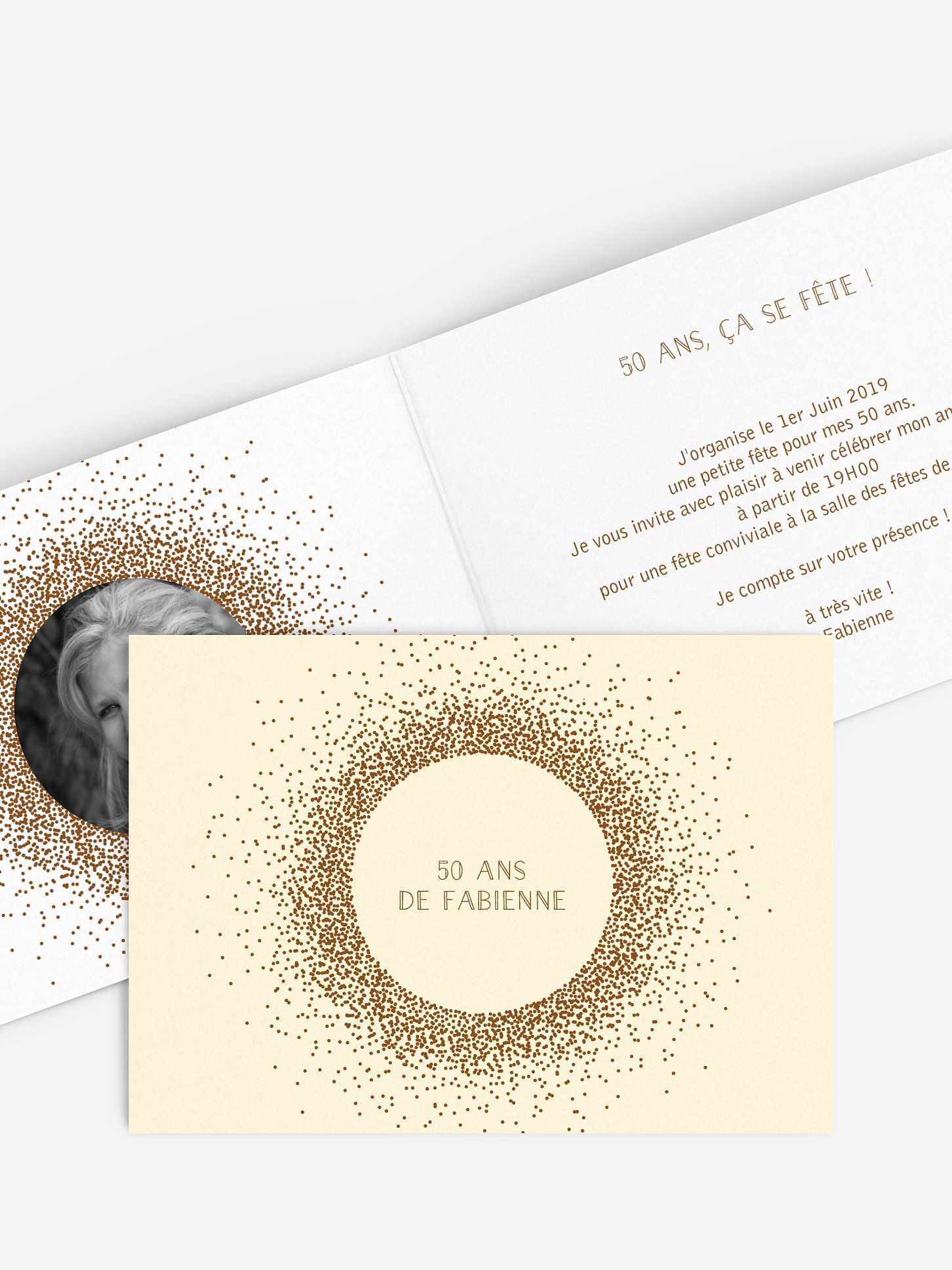 invitation anniversaire 50 Magique