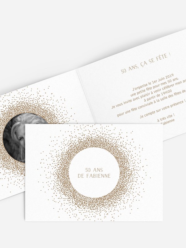 invitation anniversaire 50 Magique