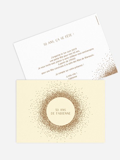 invitation anniversaire 50 Magique