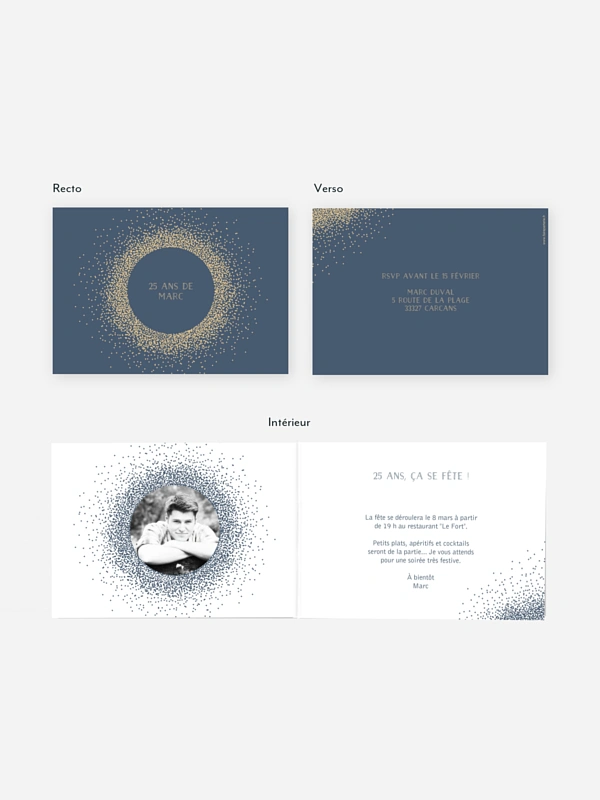 invitation anniversaire Magique