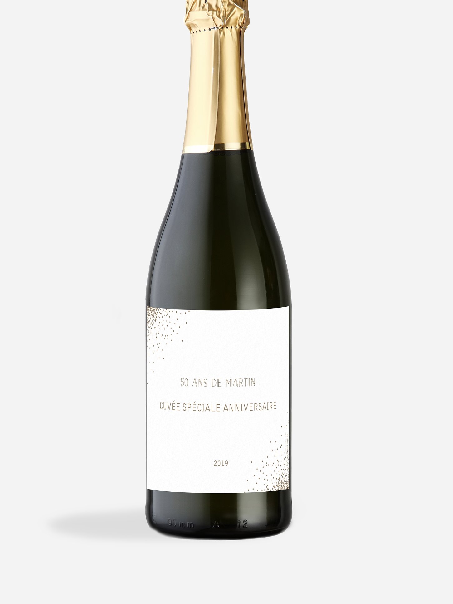 Étiquette pour bouteille Scintillant