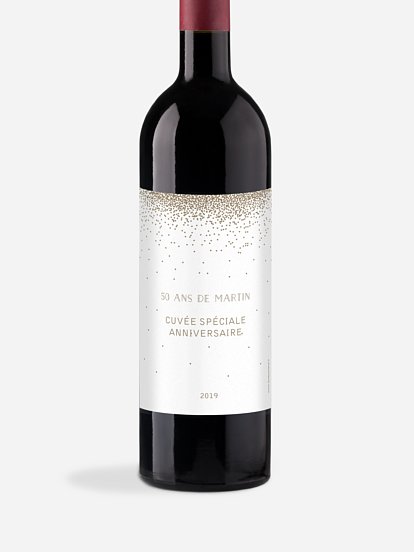 Étiquette pour bouteille Scintillant