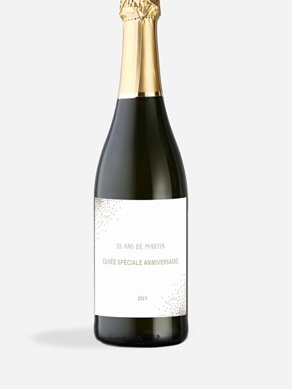 Étiquette pour bouteille Scintillant