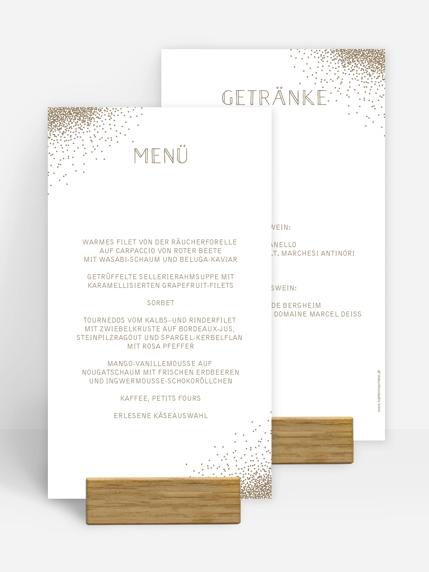 Menükarte Geburtstag Glanzvoll