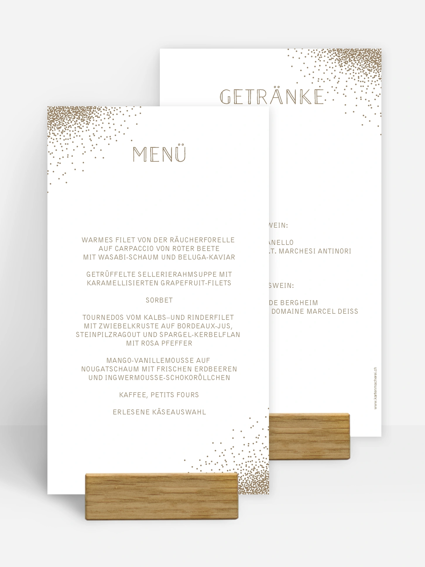 Menükarte Geburtstag Glanzvoll
