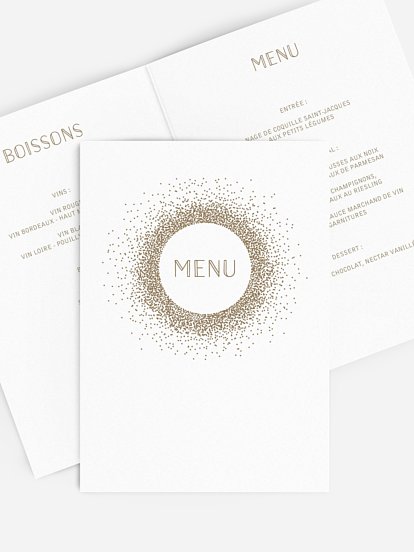 menu anniversaire Scintillant