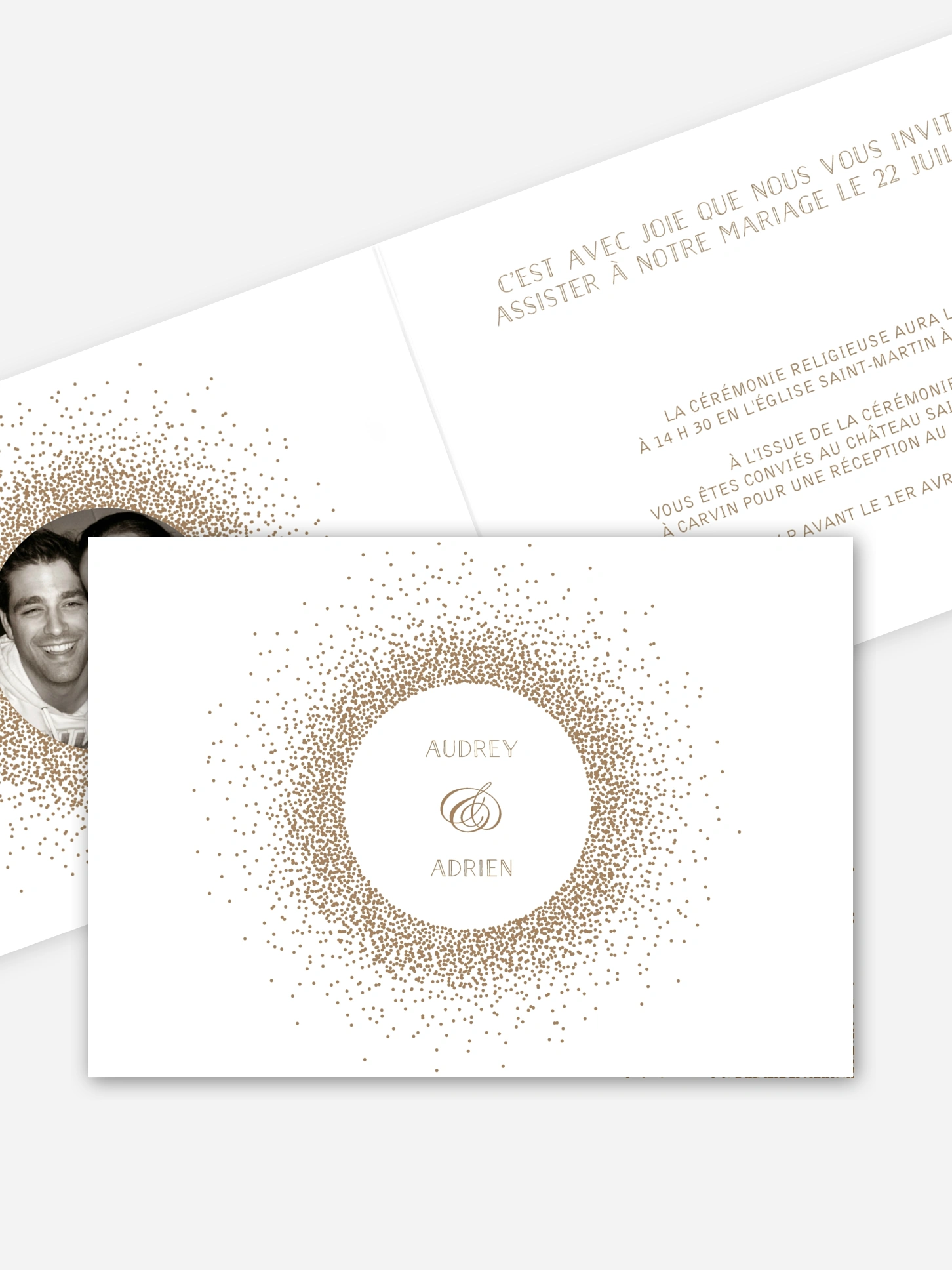 Faire-part mariage Scintillant