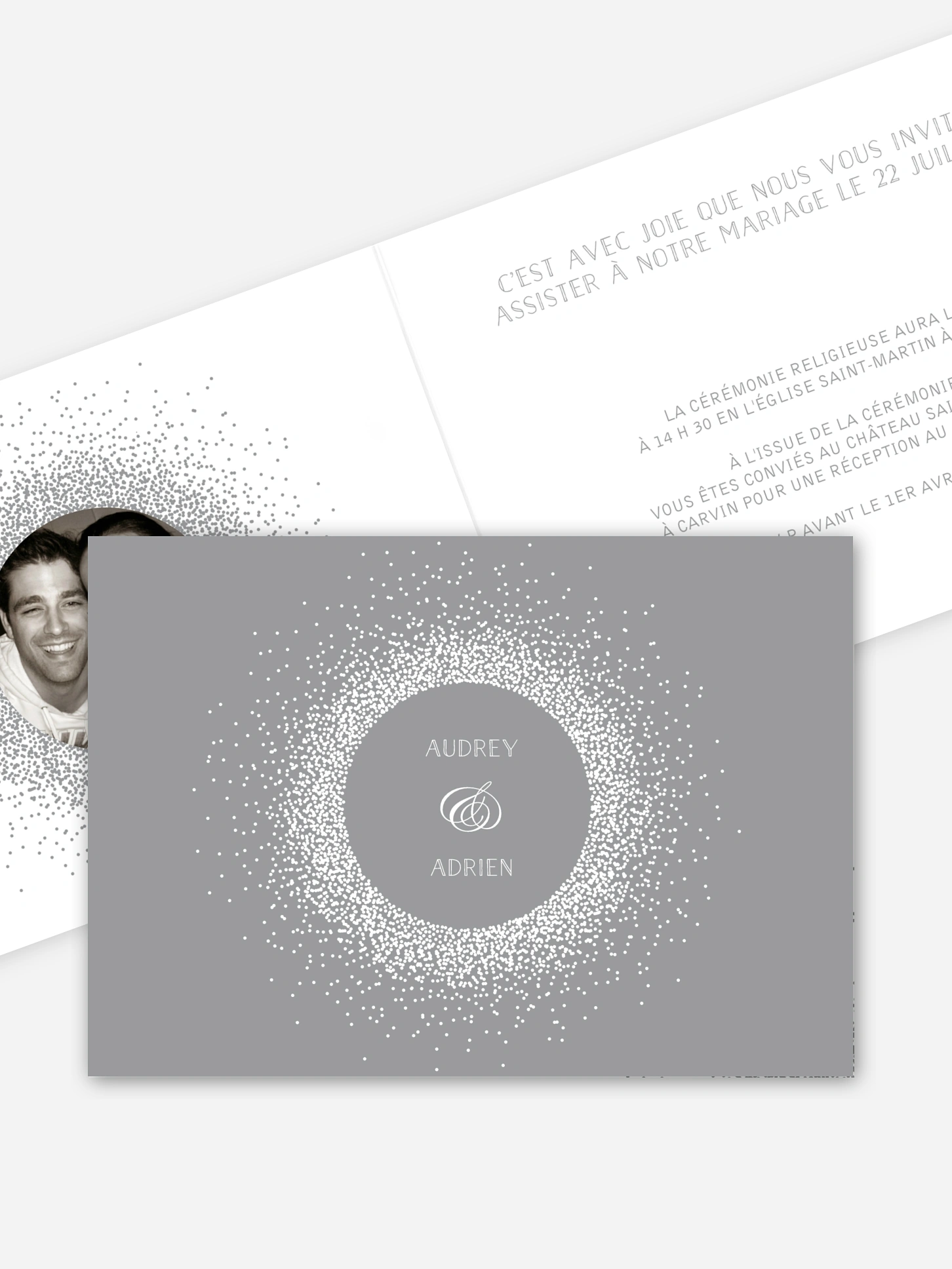 Faire-part mariage Scintillant