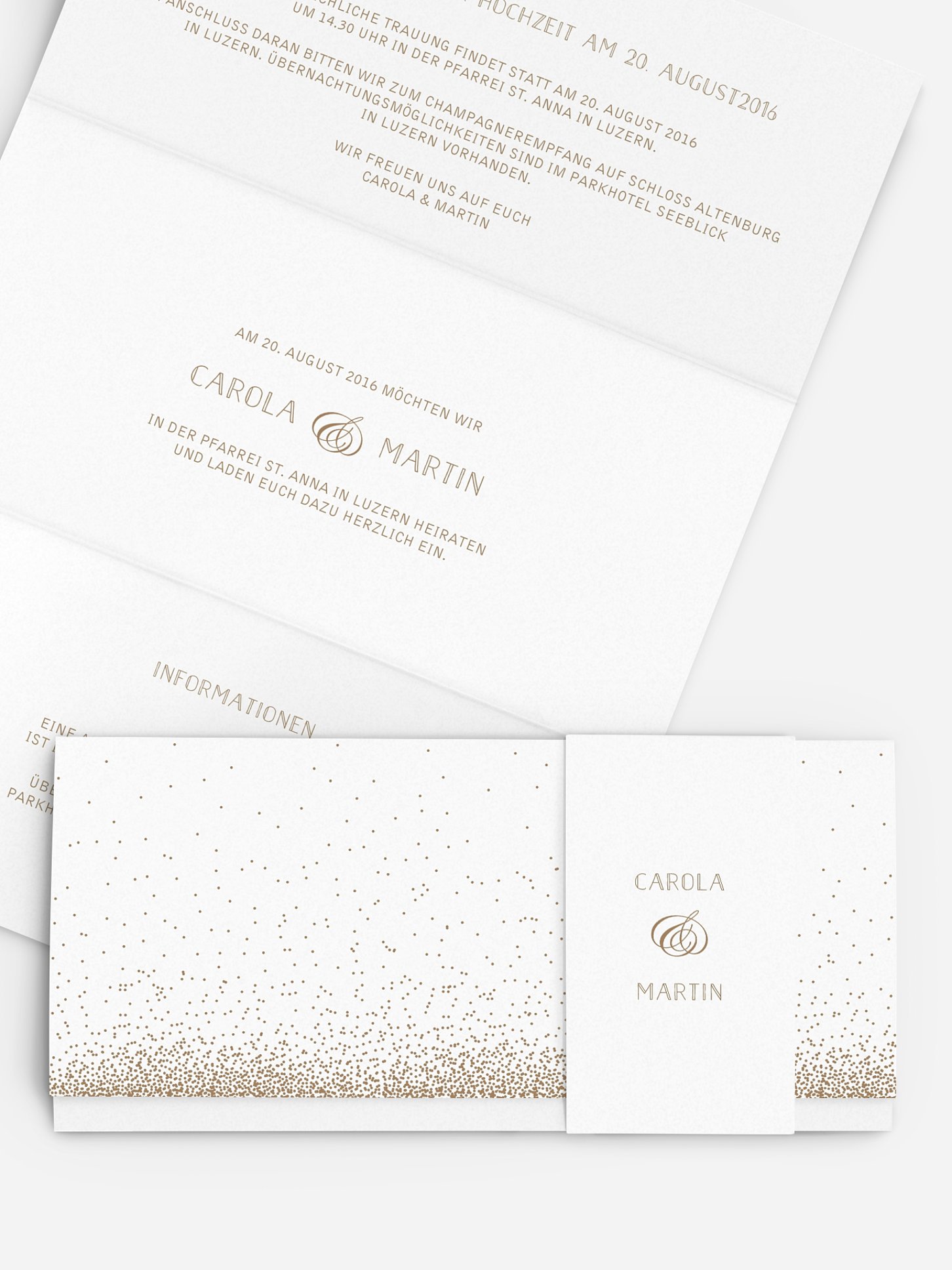 Hochzeitseinladung Glanzvoll