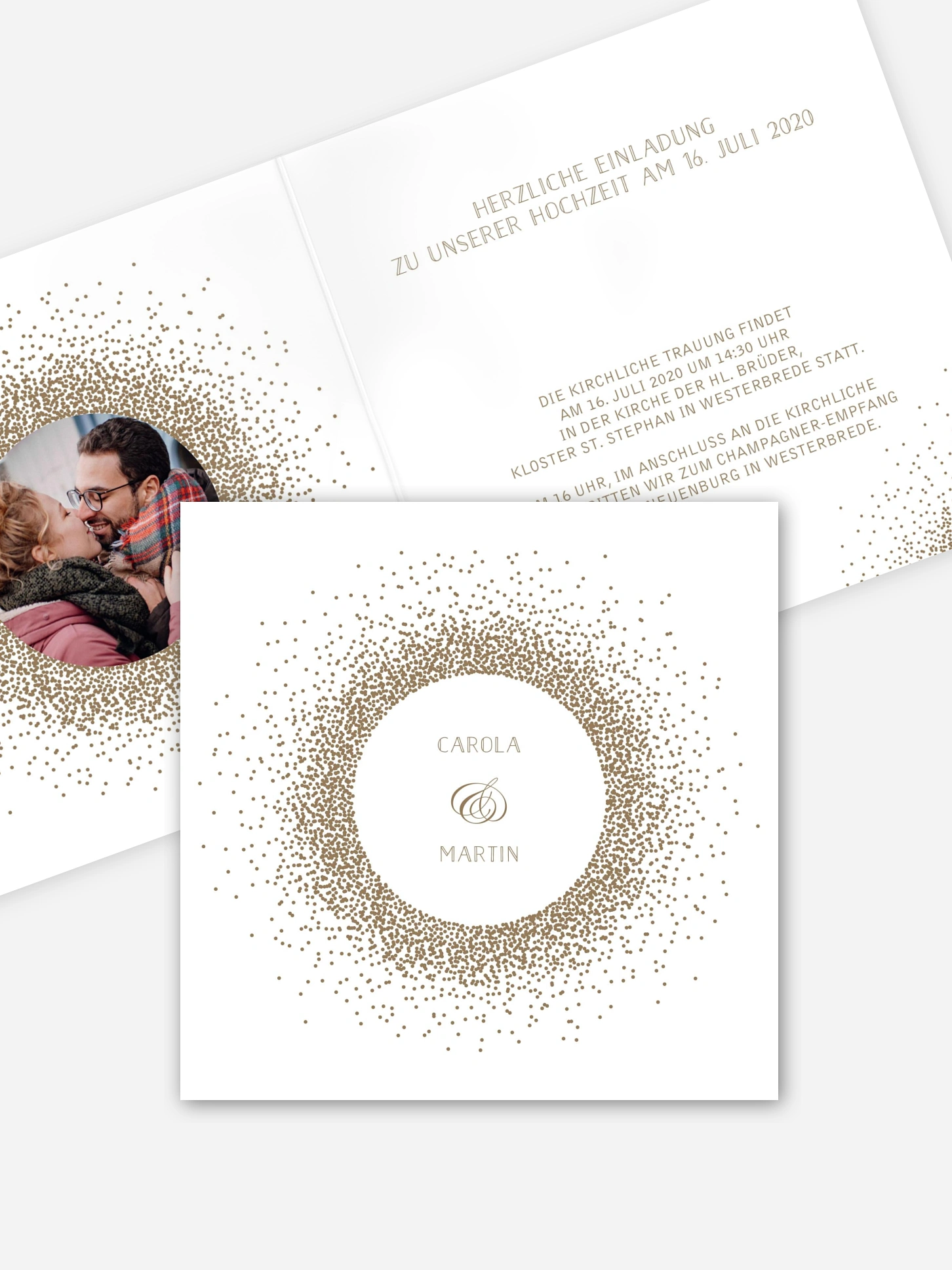 Hochzeitseinladung Glanzvoll