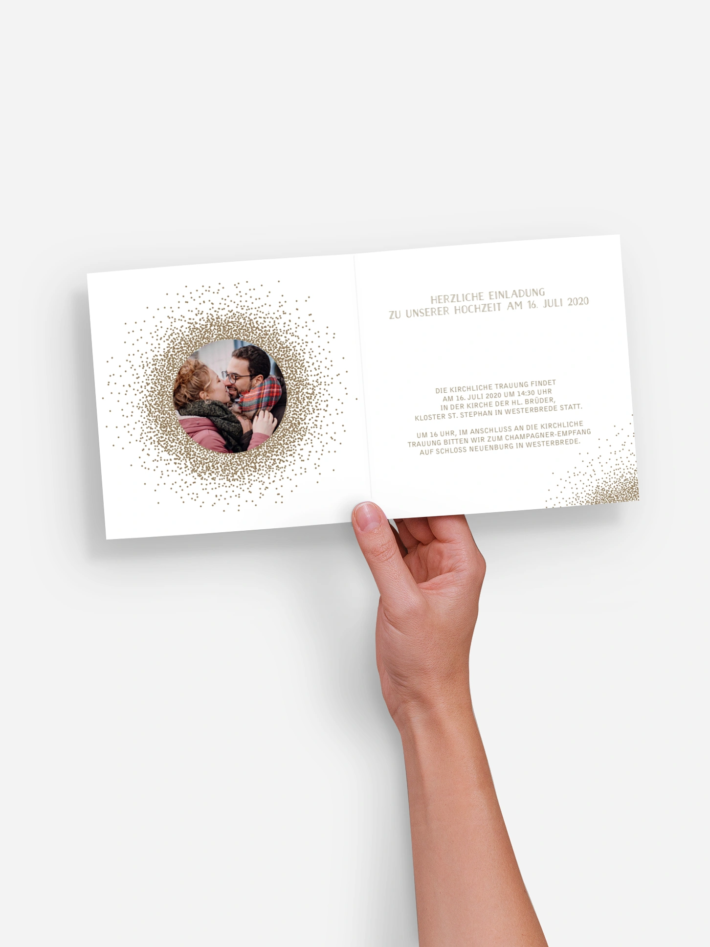 Hochzeitseinladung Glanzvoll