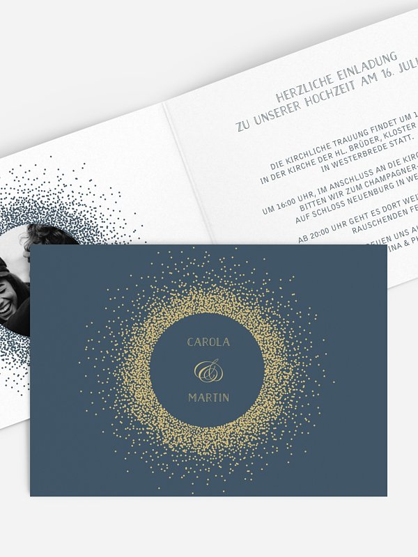 Hochzeitseinladung Glanzvoll