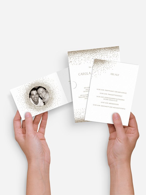 Hochzeitseinladung Glanzvoll