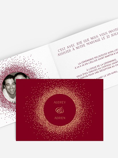 Faire-part mariage Scintillant