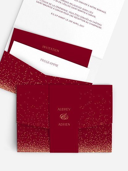 Faire-part mariage Scintillant