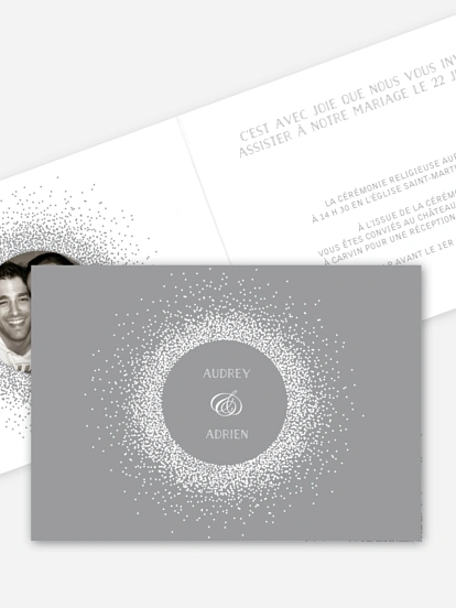 Faire-part mariage Scintillant