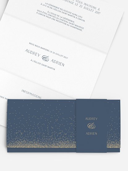 Faire-part mariage Scintillant