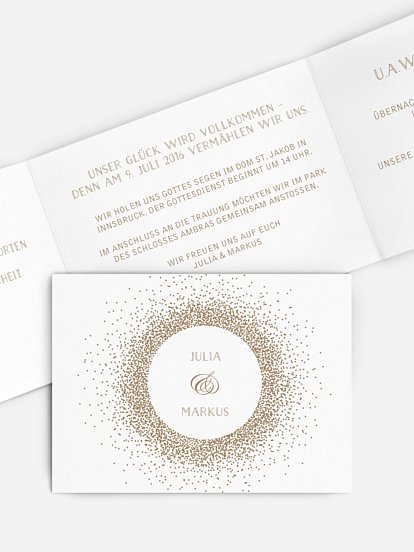 Hochzeitseinladung Glanzvoll