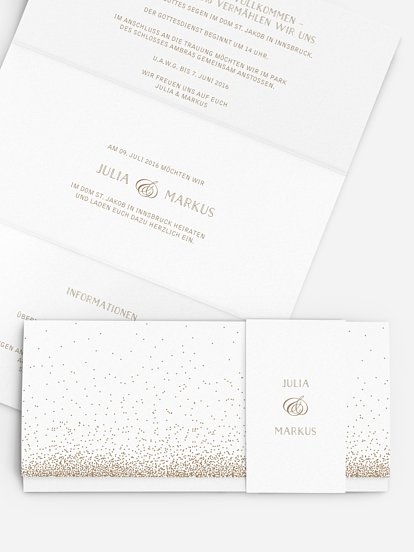 Hochzeitseinladung Glanzvoll