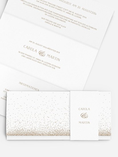 Hochzeitseinladung Glanzvoll