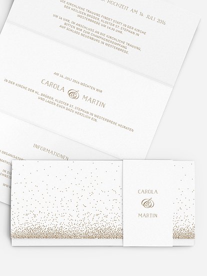 Hochzeitseinladung Glanzvoll