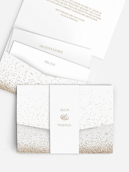 Hochzeitseinladung Glanzvoll