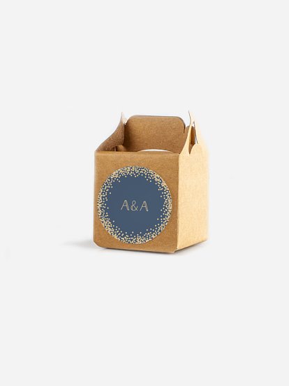 Étiquette cadeau mariage Scintillant