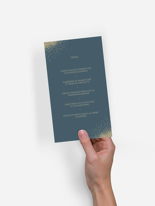 Menu mariage Scintillant
