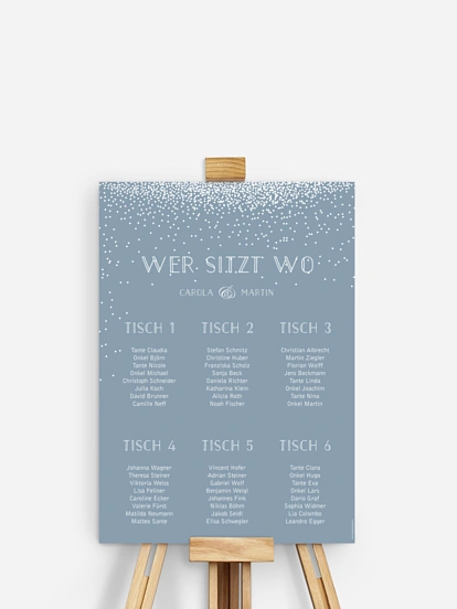 Sitzplan Plakat Glanzvoll