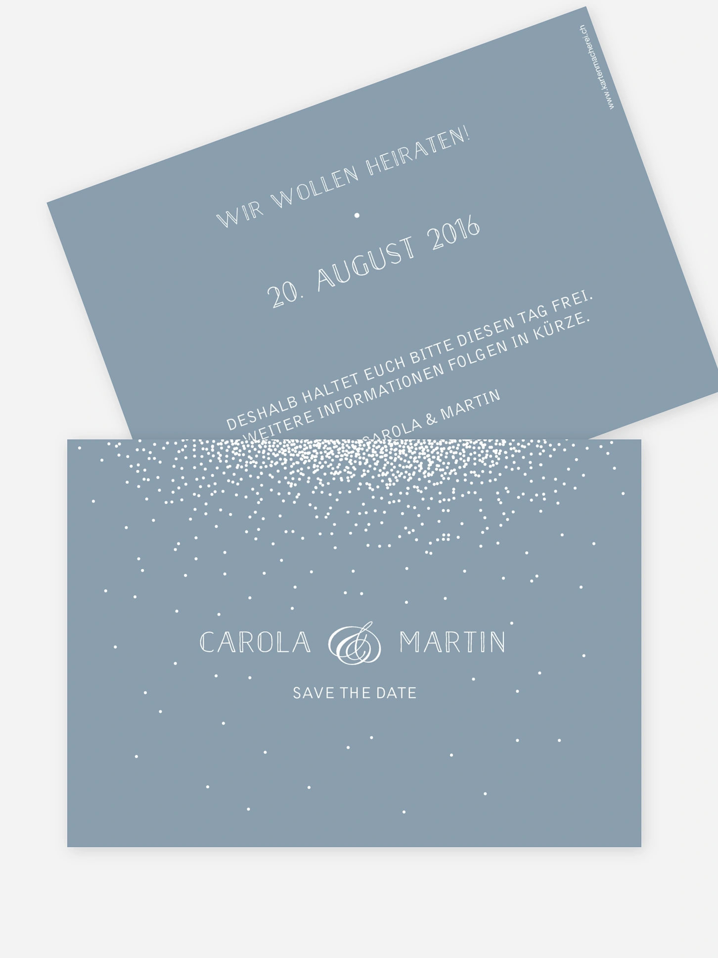 Save-the-Date Karte Glanzvoll