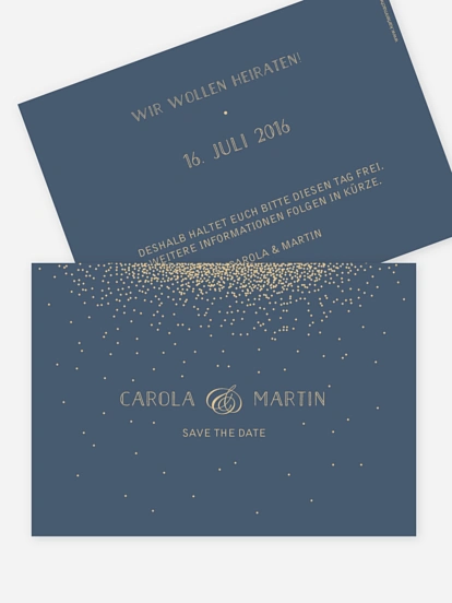 Save-the-Date Karte Glanzvoll