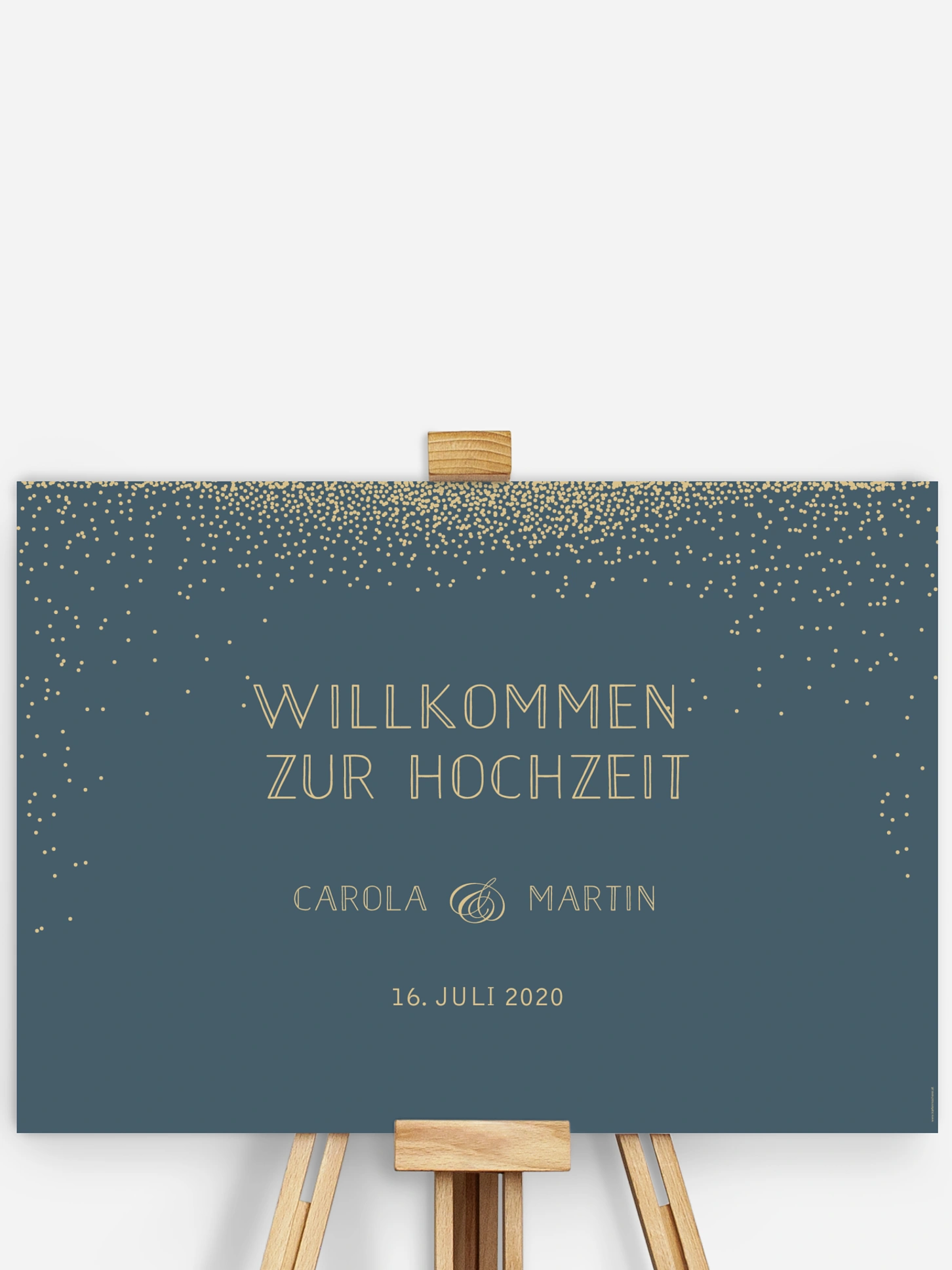 Willkommensschild Glanzvoll