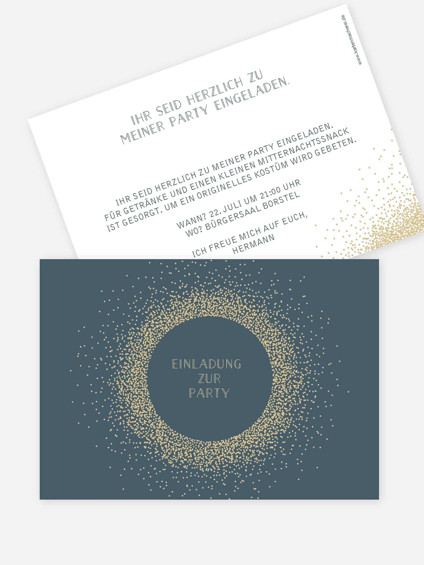 Partyeinladung Glanzvoll