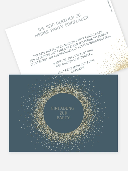 Partyeinladung Glanzvoll