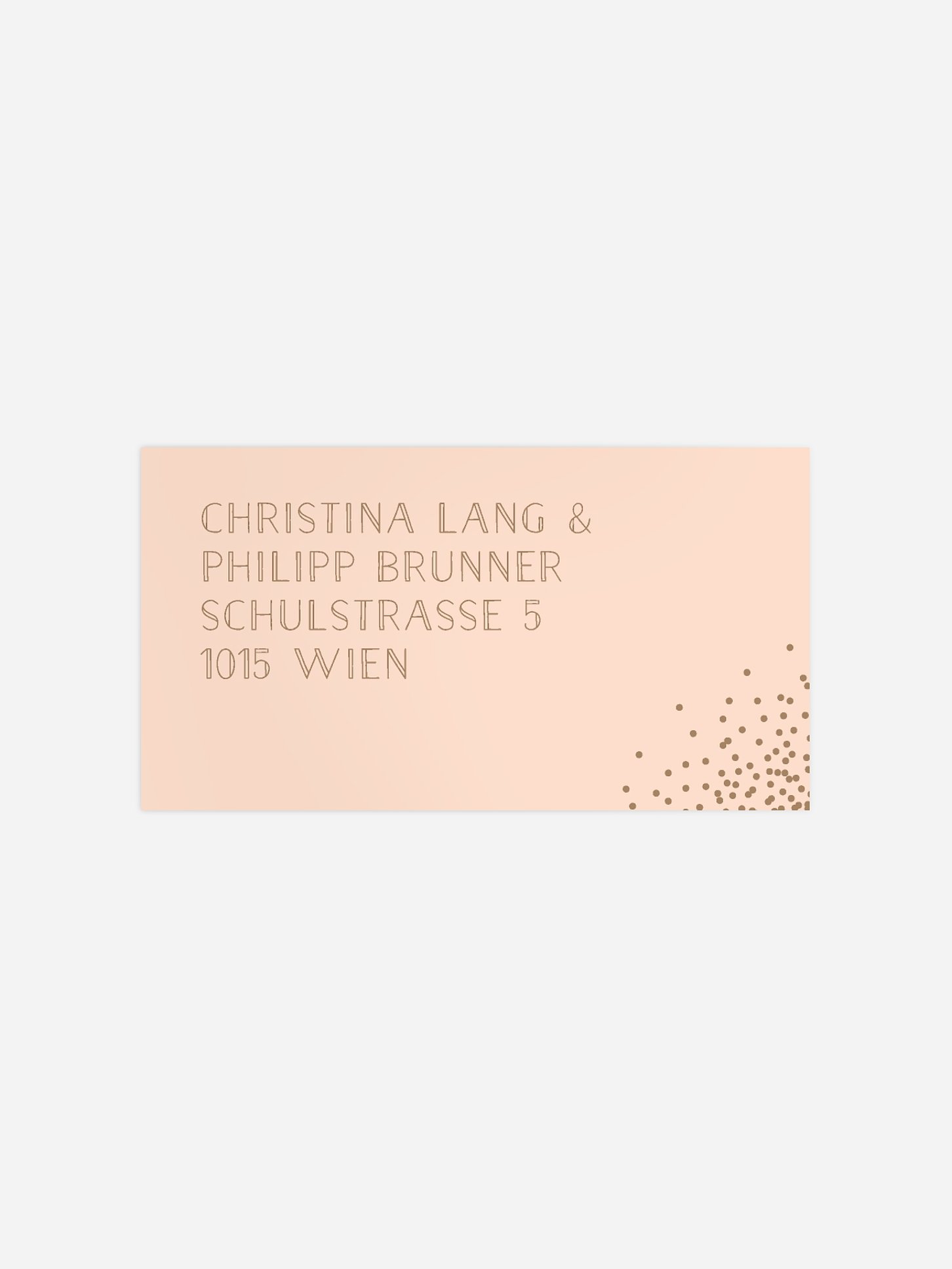 Empfängeraufkleber Hochzeit Glanzvoll