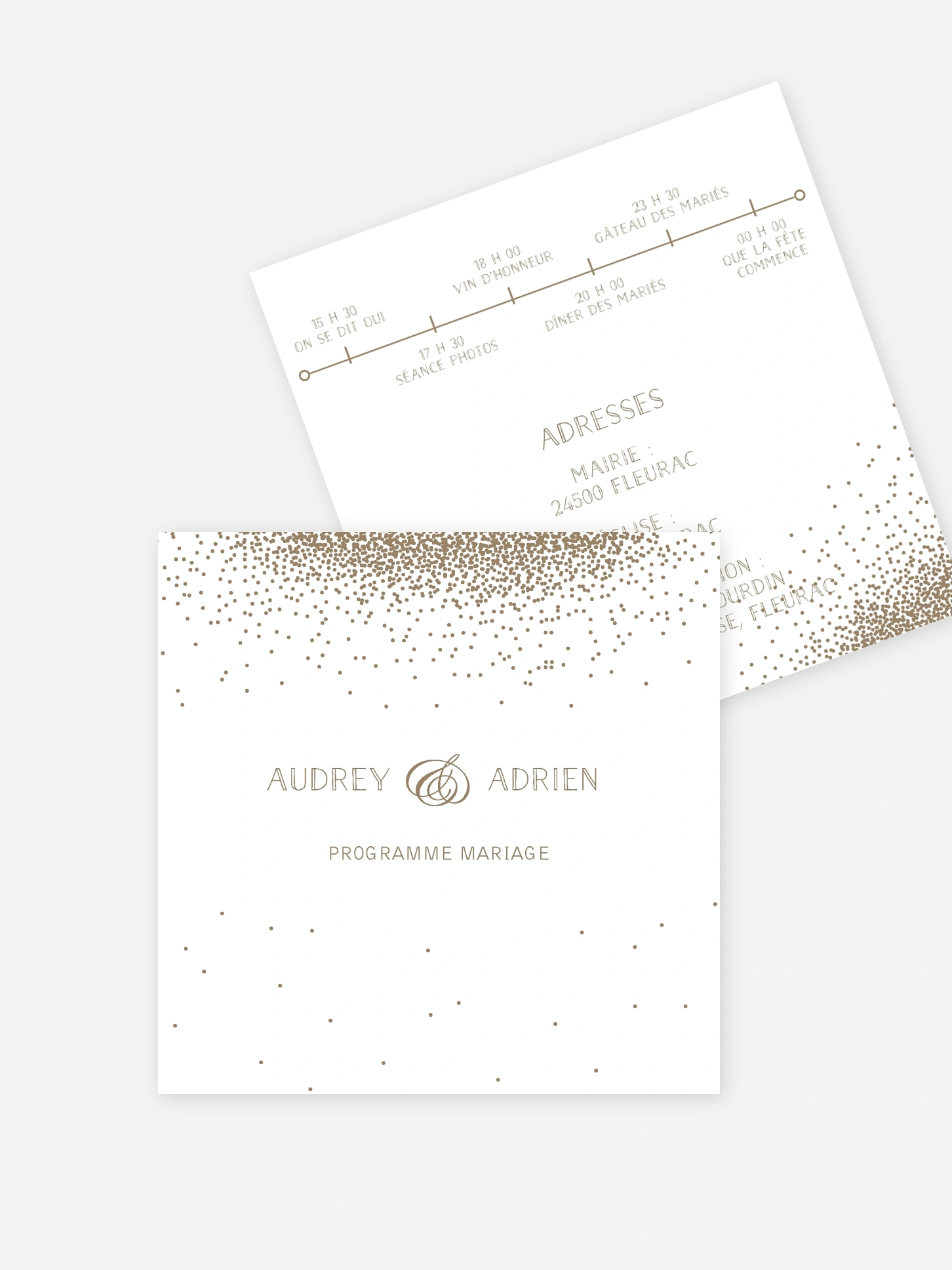Programme mariage Scintillant
