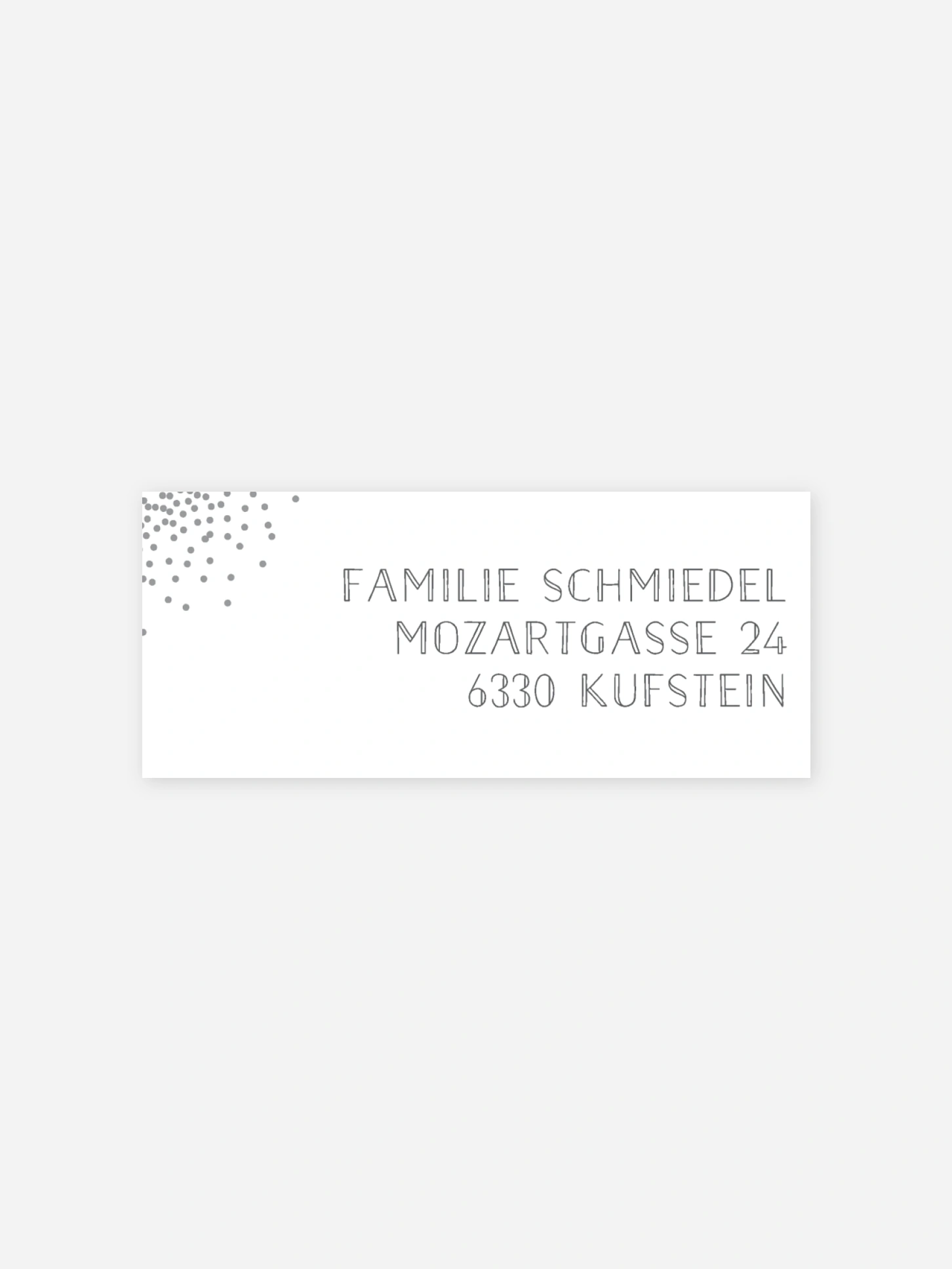 Absenderaufkleber Trauer Glanzvoll Premium