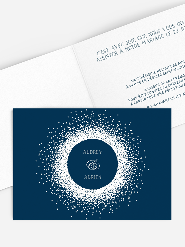 Faire-part mariage Scintillant premium