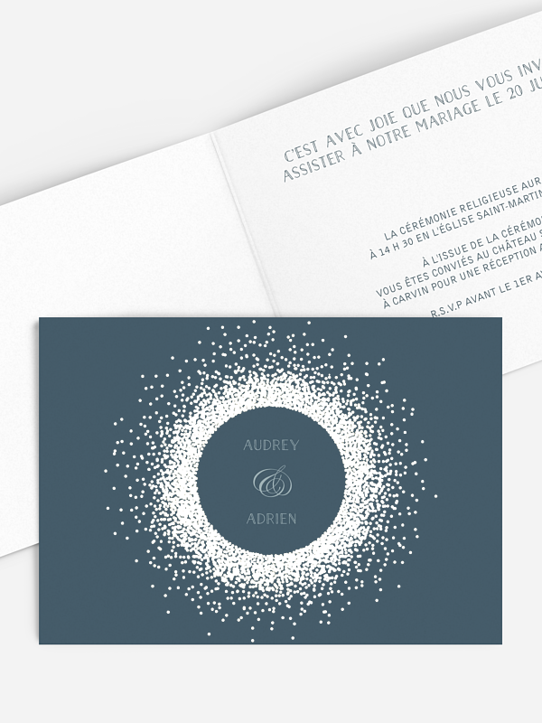 Faire-part mariage Scintillant premium