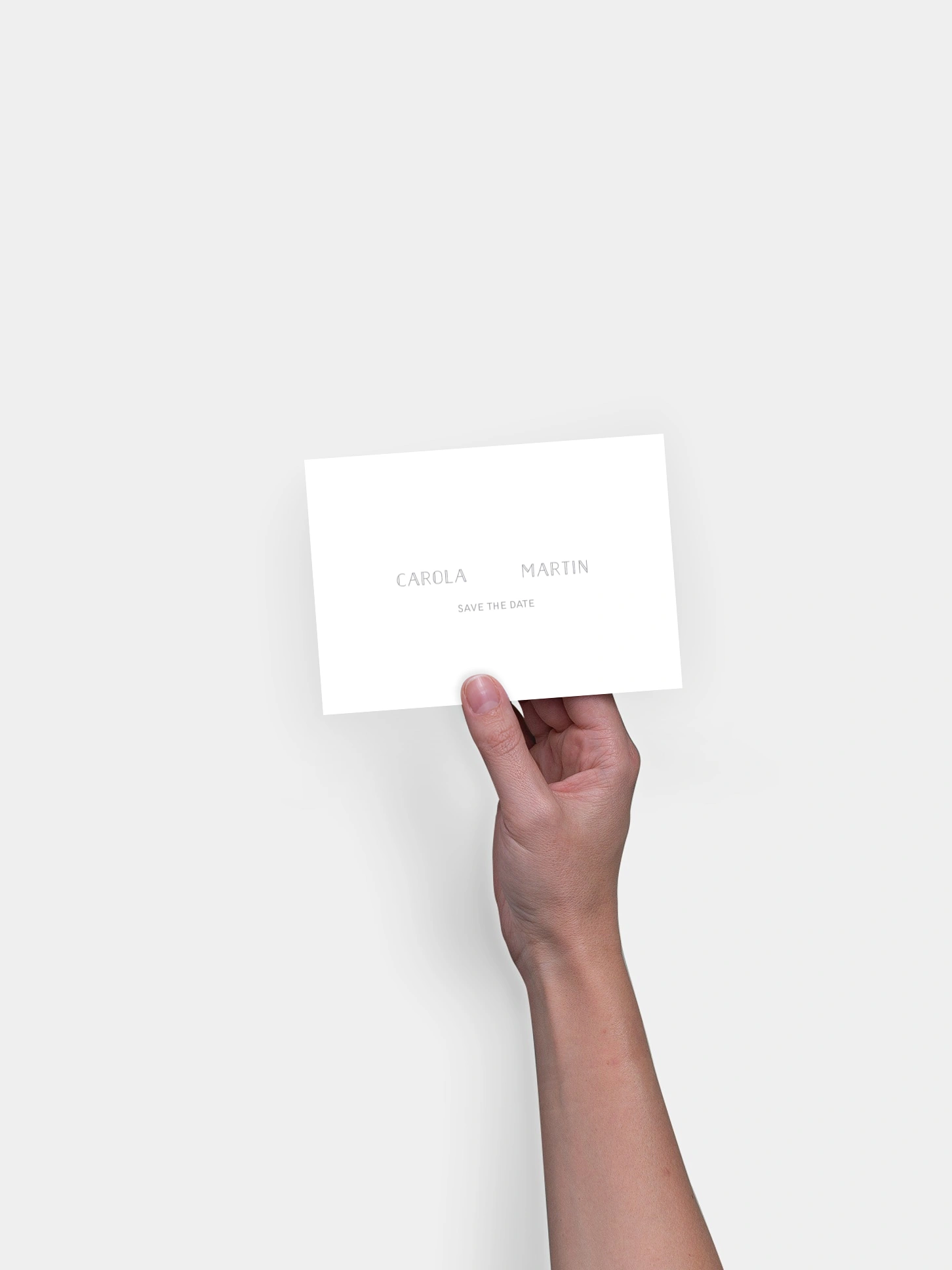 Save-the-Date Karte Glanzvoll Premium
