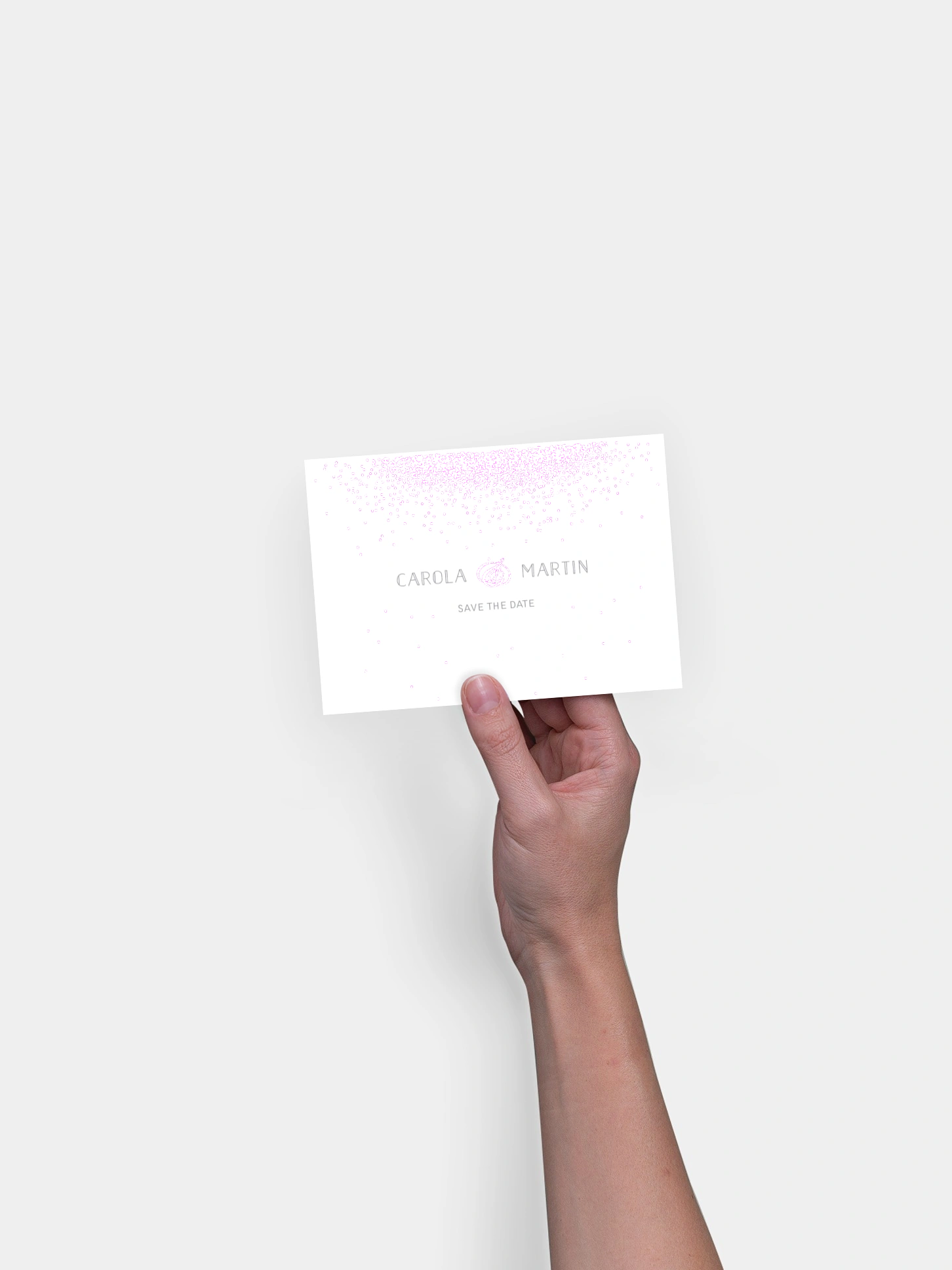 Save-the-Date Karte Glanzvoll Premium