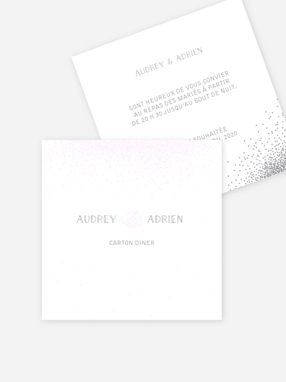 Carton d'invitation Scintillant premium