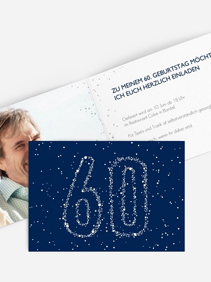 Einladungskarten 60 Geburtstag Vielzahl