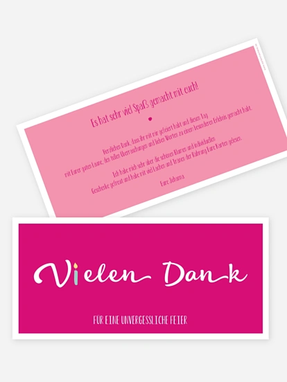 Dankeskarte Geburtstag Kerzlich