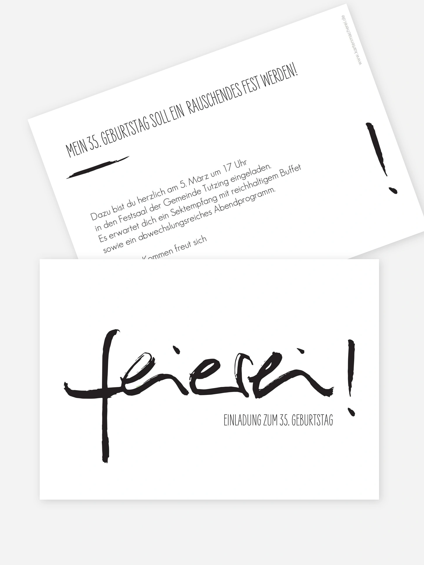 Geburtstagseinladung Feierei