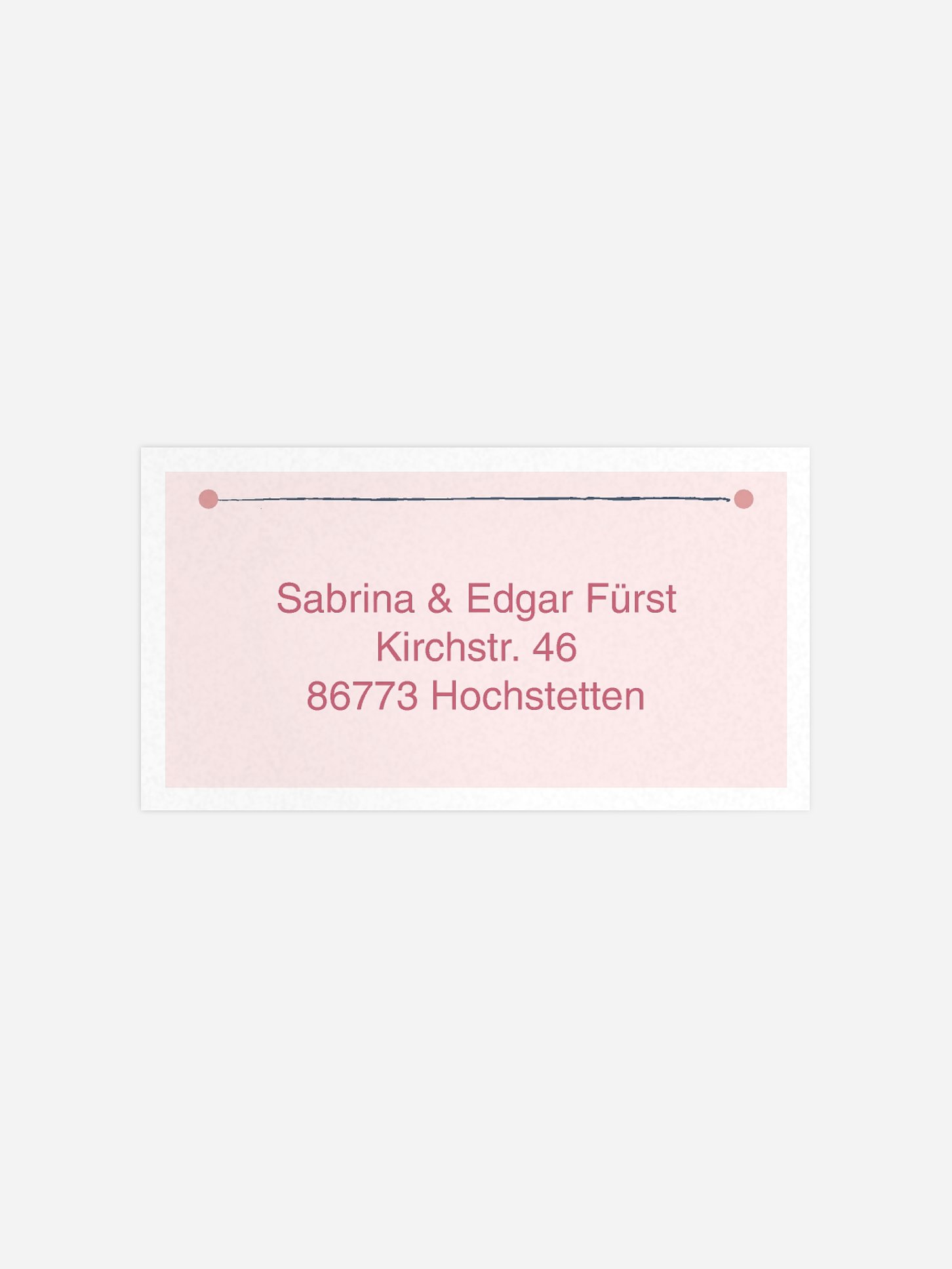 Empfängeraufkleber Geburtstag Feiern verbindet
