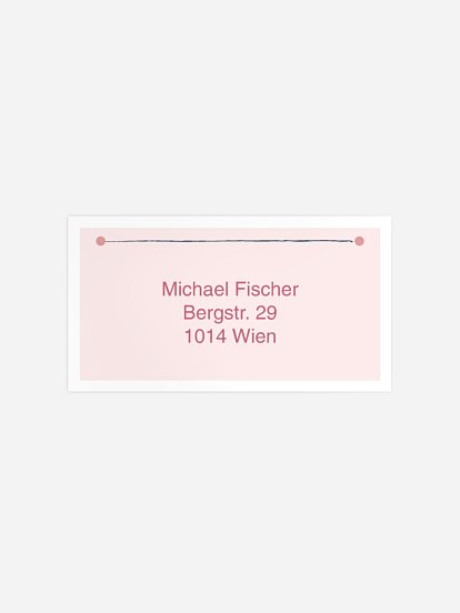 Empfängeraufkleber Geburtstag Feiern verbindet