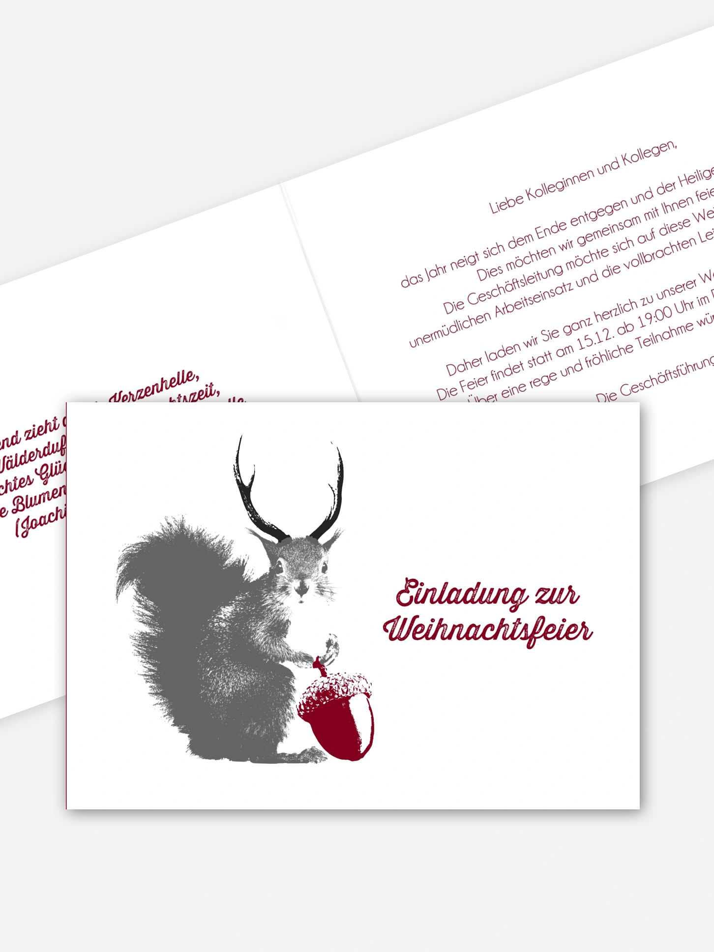Weihnachtsfeier Wolpertinger