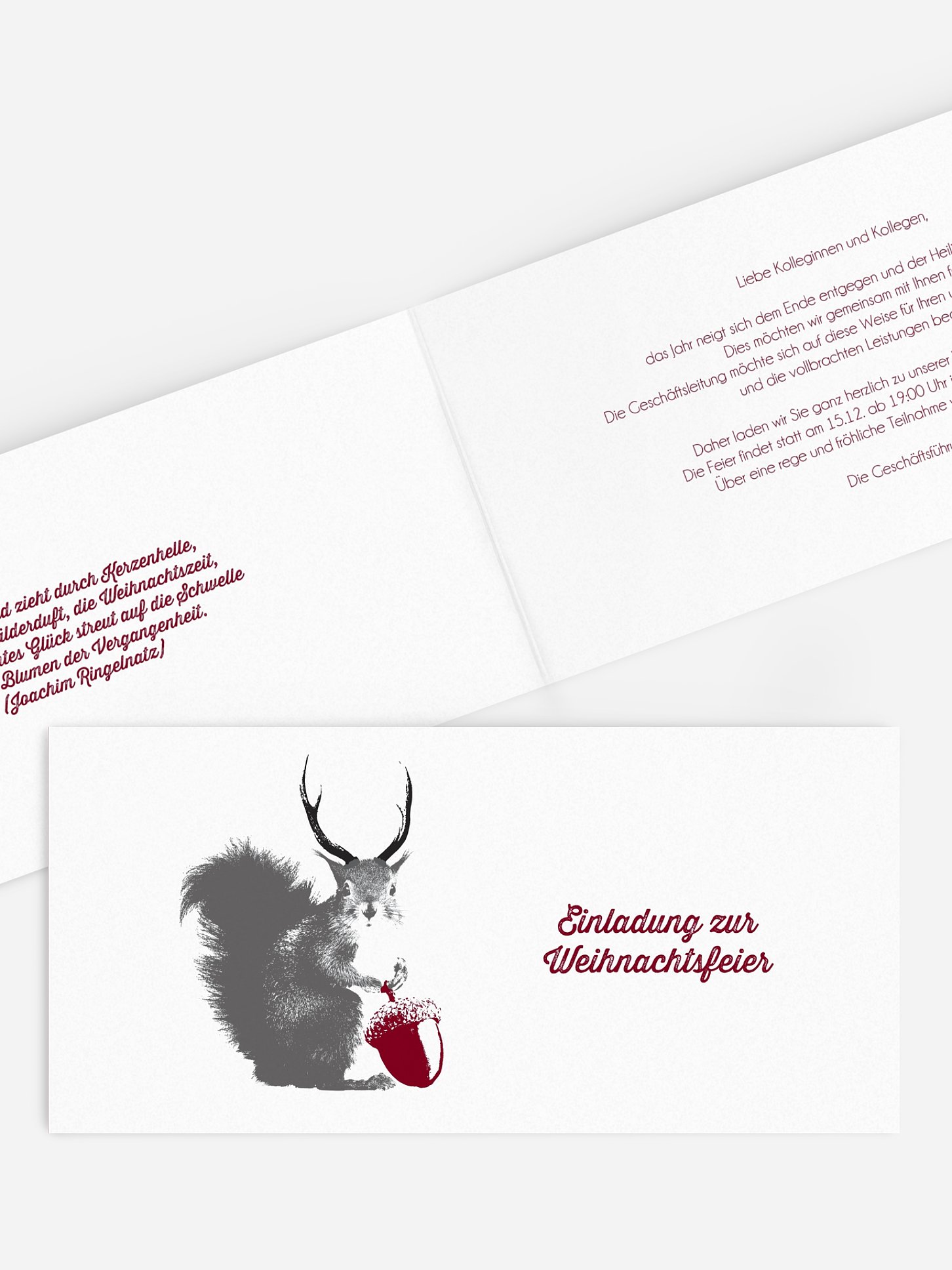 Weihnachtsfeier Wolpertinger